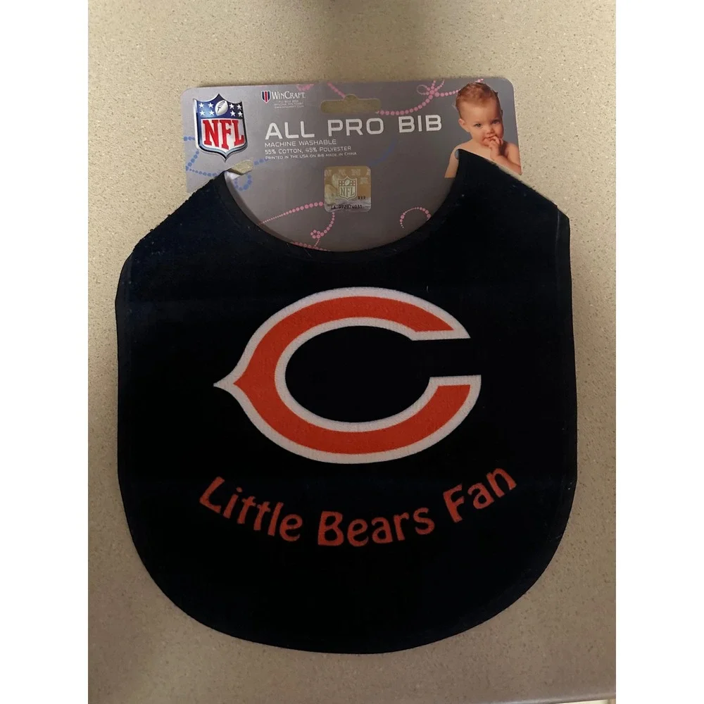 WinCraft NFL Chicago‎ Bears All Pro Baby Bib Little Bears Fan New With Tags